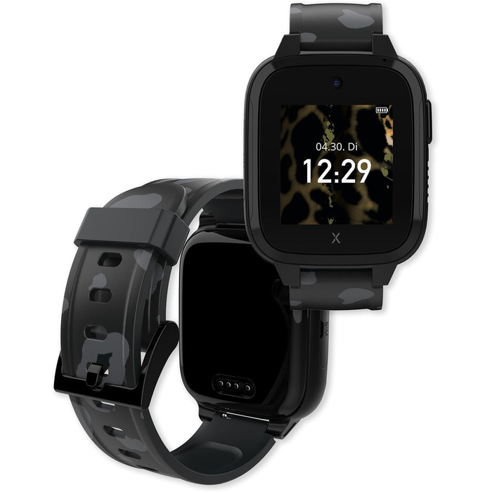 Водонепроникний дитячий годинник-телефон - 4G, дзвінки, повідомлення, шкільний режим, функція SOS, GPS, камера та крокомір - 2 роки гарантії (ЧОРНИЙ) BLACK XGO 3, 3 -