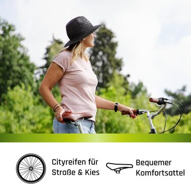 Жіночий велосипед Galano Arizona, 28 дюймів, міський велосипед, 7 передач, голландський велосипед, ретро V-Brakes