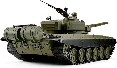 Радіокерований танк T-72 Heng Long 116 з функцією стрільби, димом, звуком та сталевою коробкою передач - 2,4Ghz V6.0 (Pro)