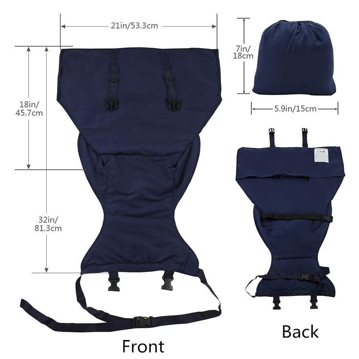 Портативний дорожній стільчик Vine Easy Seat Регульований, безпечний, миється Чохол для сидіння дитячого стільчика для малюків Пра