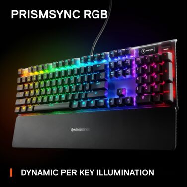 Механічна ігрова клавіатура - Інтелектуальний OLED-дисплей - Червоний перемикач - Англійська (QWERTY) розкладка - Стандартна клаві