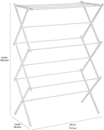 Складаний кінь для одягу, білий білий одномісний