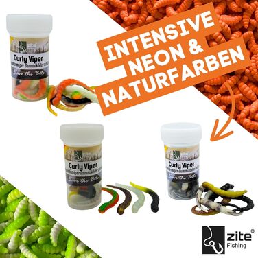 Приманки Zite Fishing Curly Viper Trout з м&39якого пластику, 8 шт. , 6,5 см - Змієподібна форелеподібна приманка, новий продукт рибальська приманка UL, обертова та серпантинова без фталатів та ручної роботи, різні розміри