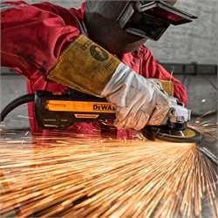 Кутова шліфувальна машина Dewalt 1700 Вт 125 мм DWE4357 (безщітковий двигун, пилозахищені обмотки з епоксидною смолою, електронне