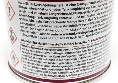 Герметик для бака Wagner 525 мл Однокомпонентний смоляний ущільнювач бака Захист смоли