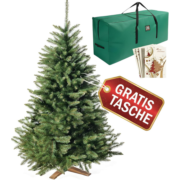 Штучна ялинка преміум-якість з сумкою для зберігання 180 см Wolkenland
