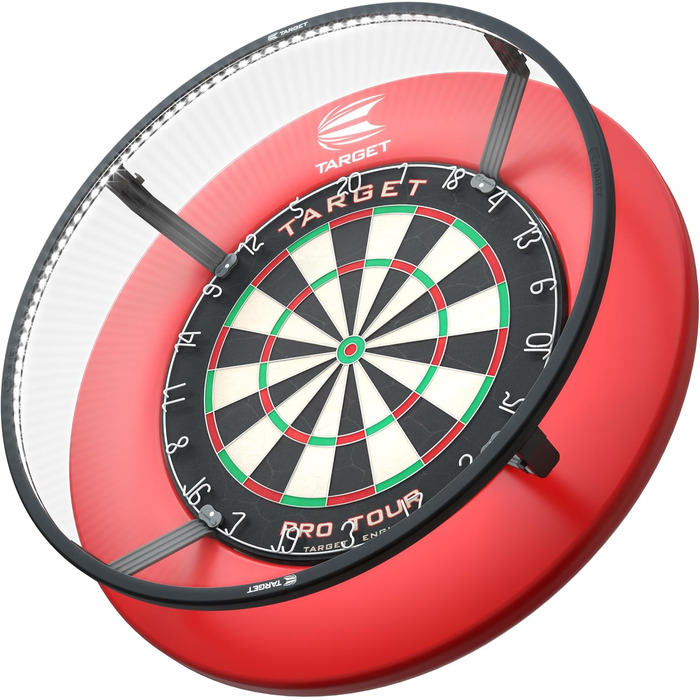 Система освітлення мішені Target Darts Corona Vision (чорна рамка, LED-кільце)
