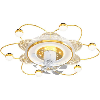 Вт світлодіодний стельовий світильник з регулюванням яскравості, стельовий вентилятор зі світлодіодним освітленням, регульована шв