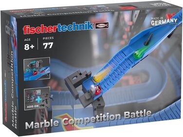 Повний набір fischertechnik Marble Competition 575218 Траса для кульок з 3 цікавими розширеннями, від 8 років, синій