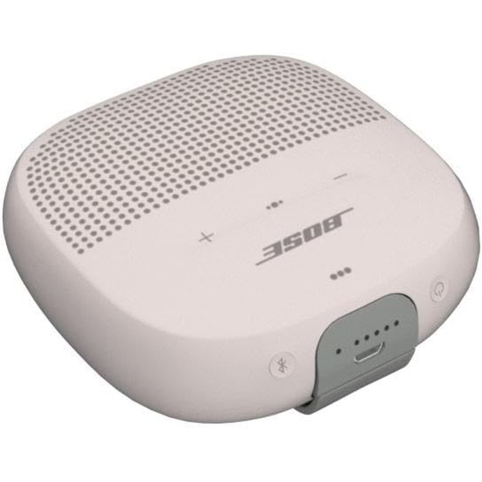 Колонка Bose SoundLink Micro Bluetooth маленька портативна, водонепроникна колонка з мікрофоном, біла Біла Біла одинарна