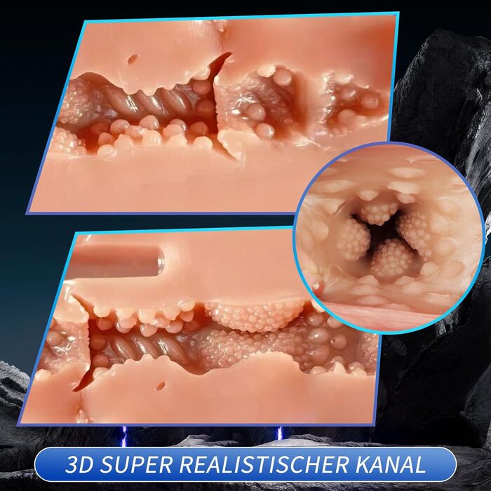 Електричний мастурбатор Kexyz, 3D віртуальна вагіна, 10 режимів вібрації, 5 режимів всмоктування