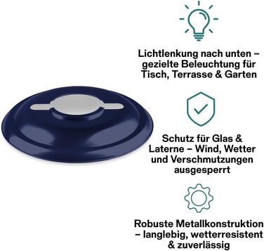 Комплект інтер&39єру Feuerhand, кобальтово-синій ліхтар Baby Special 276 LED рефлекторний абажур 2 літій-іонні батареї Теплий білий колір, регульована яскравість, до 18 днів роботи Для використання в приміщенні та на вулиці Безвідблискове, атмосферне світ