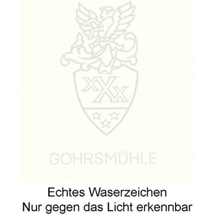 Канцтовари Gohrsmhle з водяним знаком noble високої якості (100 аркушів) DIN A4, 90 г/кв.м, натуральний білий