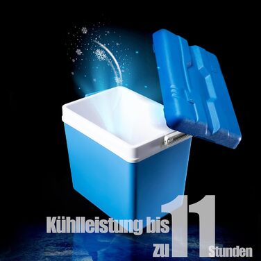 Холодильник BigDean на 24 літри - Холодильник без електрики, зберігає прохолоду до 11 годин - виготовлений з пластику - Міцний холодильник