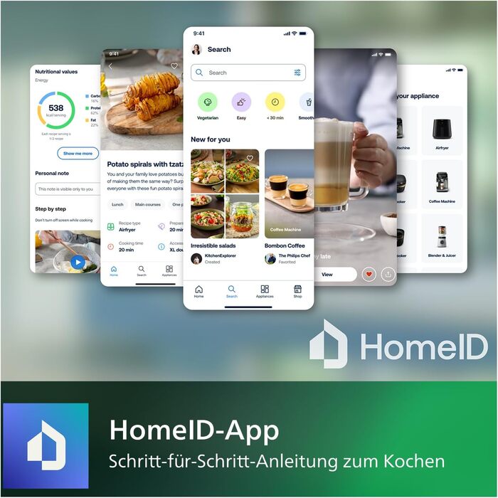 Мультипіч Philips Combi 7000 Series XXL 8,3 л (2 кг), фритюрниця 22-в-1, підключення до Wi-Fi, додавання на 99 менше жиру** з технологією Rapid CombiAir, додатком HomeID, білий (HD9876/20)