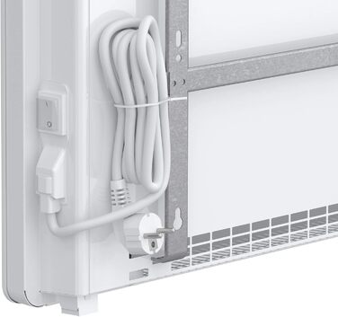 Настінний конвекторний обігрівач AEG WKL 2005 для площі приблизно 20 м, 2000 Вт, 5-30 C, настінний, РК-дисплей, тижневий таймер, металевий, Ecodesign 2018, 236535 для площі приблизно 25 м, металевий корпус без 120-хвилинного таймера