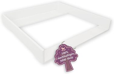 Пеленальний матрацик сумісний з комодами IKEA Malm тощо. 80x78x10 см Пеленальний матрацик з білого дерева МДФ Пеленальний блок пре