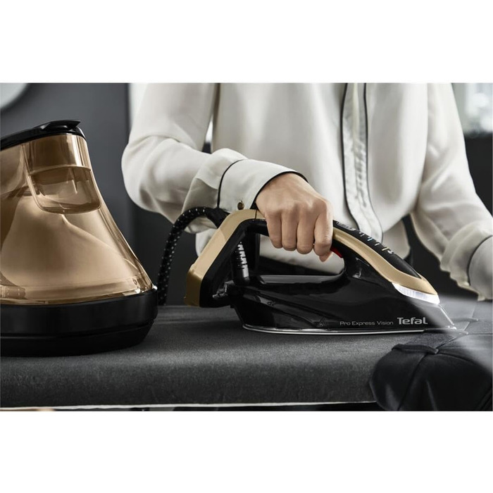 Парова прасувальна станція Tefal GV9820 Pro Express Vision Розумне світлодіодне підсвічування праски Потужний тиск 9 бар 180 г/хв.