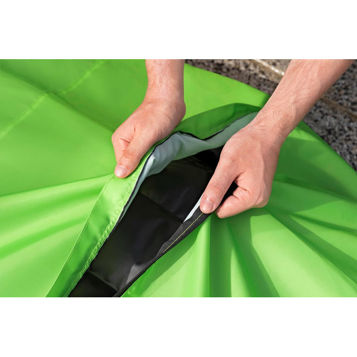 Надувний матрац для домашніх тварин Bestway Paw Print, 142 x 95 x 17 см, вантажопідйомність 45 кг, міцний ПВХ, знімний тканинний чохол, запобіжний клапан, латка для ремонту в комплекті