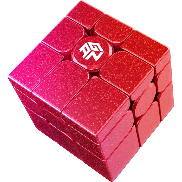 Кубик Рубіка Класичний 3x3, Speed Cube Original з IPG і GES, Magic Cube без наклейок, GAN Cube Classic Products - ідеальна гра-головоломка для дорослих і дітей (Mirror Rouge), 356RS