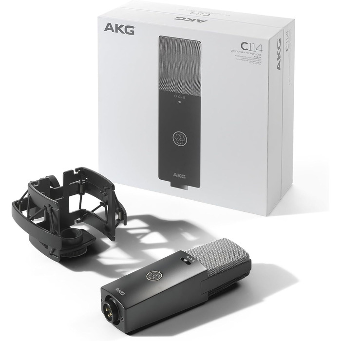 Конденсаторний мікрофон з великою діафрагмою AKG C-Serie C114 з кількома діаграмами спрямованості ідеальний для контент-мейкерів та музикантів