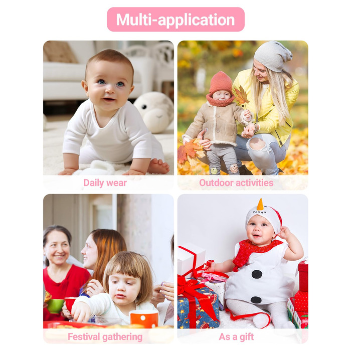 Дитячий зимовий комбінезон з капюшоном, зимовий комбінезон для хлопчиків та дівчаток, комбінезон з довгими рукавами, теплий одяг, подарунок, 9-12 місяців (), рожевий