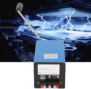 Ручний аварійний USB-генератор, портативний генератор із динамо-зарядкою для використання на вулиці та в надзвичайних ситуаціях, механічний генератор живлення з USB-портом