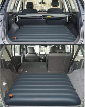 Повітряна подушка матрац для автомобіля, автомобільна повітряна подушка з зазором 100x60x15 см Надувний автомобільний матрац для багажника Автомобільний матрац, кемпінговий матрац для спальні в автомобілі, туристичний надувний матрац, маленьке повітряне л