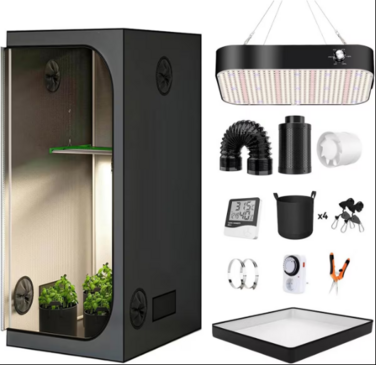 Гроубокс ZRBDDEF 100x100x200 см, комплект з LED лампою