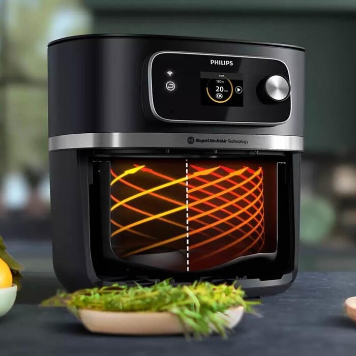 Аерофритюрниця Philips Airfryer Combi XXL HD9880/90, чорна
