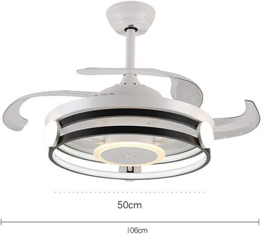 Сучасний одномісний вентилятор, підвісний світильник для спальні, світильник для гостьової кімнати, світильник для кабінету, стель