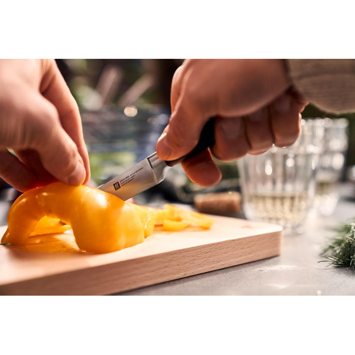 Набір ножів ZWILLING Four Star Traveller Set/Knife Set із 7 предметів для кемпінгу, набір із 3 ножів, обробна дошка, ніж офіціанта, ножиці та сумка для перенесення