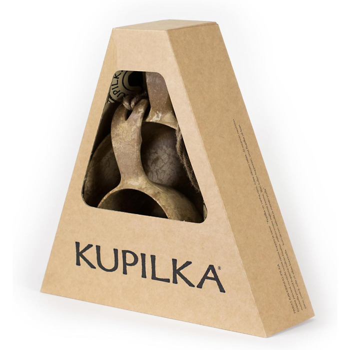 Миска KUPILKA 55 та набір KUPILKA 21 міцні для активного відпочинку та кемпінгу, коричневого кольору