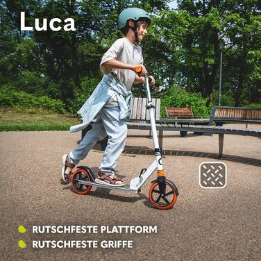 Самокат LIONELO Luca для дітей та дорослих, складаний, до 100 кг, Standard Rosa
