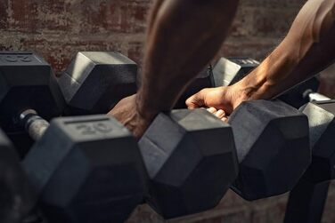 Гантелі Fitvids Rubberized Hex 5 LB (2×2,27 кг)
