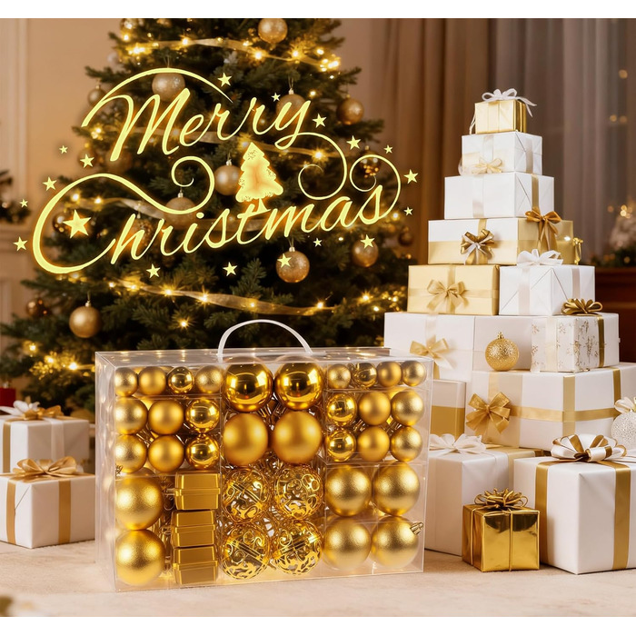 Набір різдвяних кульок набір із 105 предметів ilauke