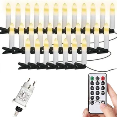 Світлодіодні гірлянди з теплими білими свічками Gresonic