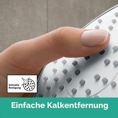 Душовий набір Hansgrohe Crometta водозаощаджувальний комплект з душовою штангою (65 см), лійкою (2 режими струменя), тримачем та шлангом (160 см), білий/хром