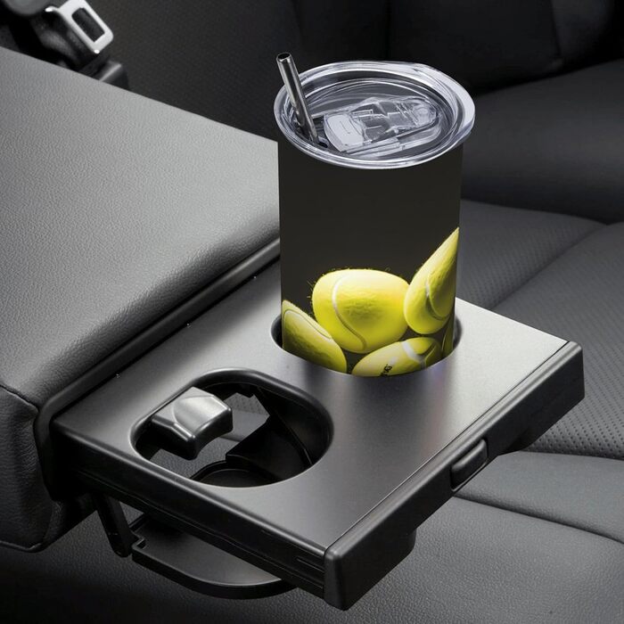 Кухоль з прямою трубочкою, 590 мл, тенісна таблиця, дорожній кухоль з принтом, підходить для кемпінгу, офісу та дому