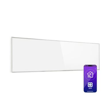 Інфрачервоний обігрівач Klarstein з термостатом, електричний обігрівач потужністю 300 Вт, інфрачервоний обігрівач Smart Home Picture для настінного монтажу, ІЧ з керуванням через додаток IoT/WiFi, плоский радіатор для вологих приміщень, настінний обігріва