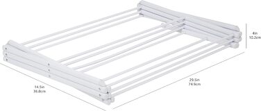 Складаний кінь для одягу, білий білий одномісний