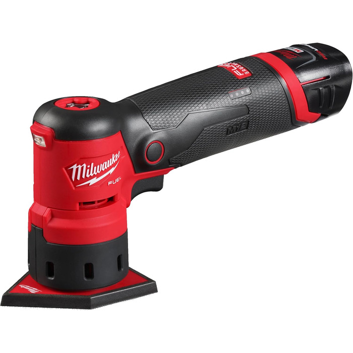 Акумуляторна точкова шліфувальна машина Milwaukee M12 FUEL FDSS-422X, довільна орбітальна шліфувальна машина з п'ятикутним шліфува