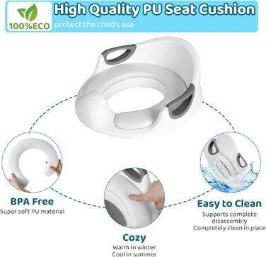 Дитяче сидіння для унітазу, дитяче сидіння для унітазу, дитячі сидіння для унітазу з м&39якою подушкою і бризковиком, горщик для х