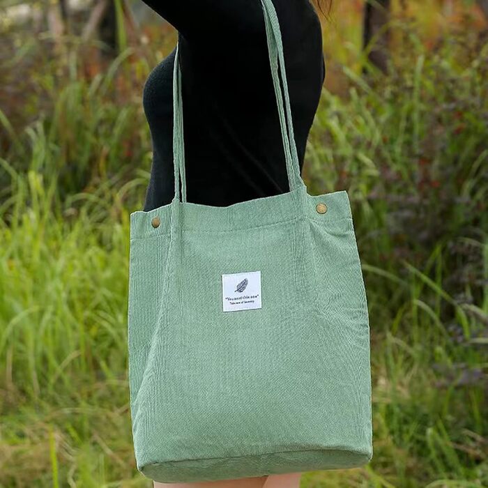 Плечова сумка жіноча велика вельветова сумка жіноча сумка покупця жіноча сумка з ручкою для університетської роботи дівчата школа