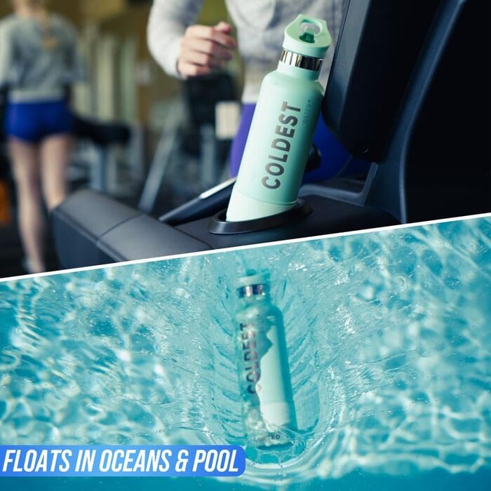 Найхолодніша спортивна пляшка для води з солом'яною кришкою, вакуумована колба-термос з нержавіючої сталі, багаторазова, герметичн