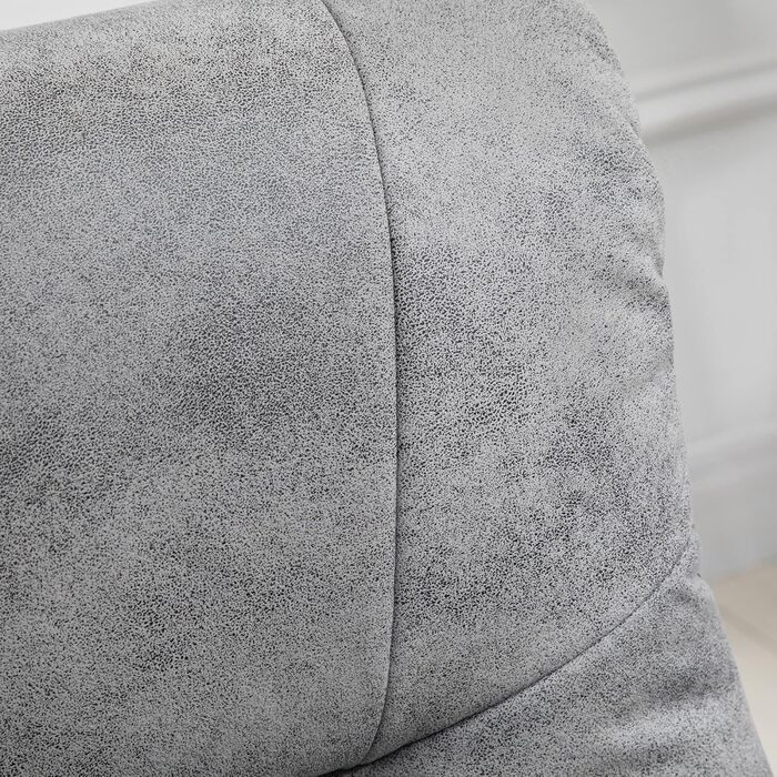 Крісло-реклайнер з підніжкою, обертове крісло для телевізора, крісло-реклайнер, м&39яке крісло для вітальні, спальні, мікрофібра сірого кольору, 78 x 82,5 x 109 см