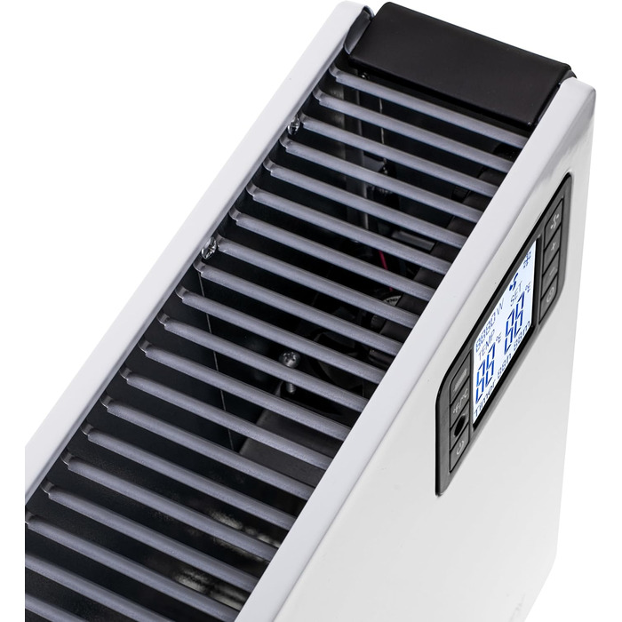 Конвекційний вентилятор-обігрівач ADLER Camry з РК-дисплеєм та пультом дистанційного керування, 2000 Вт, білий