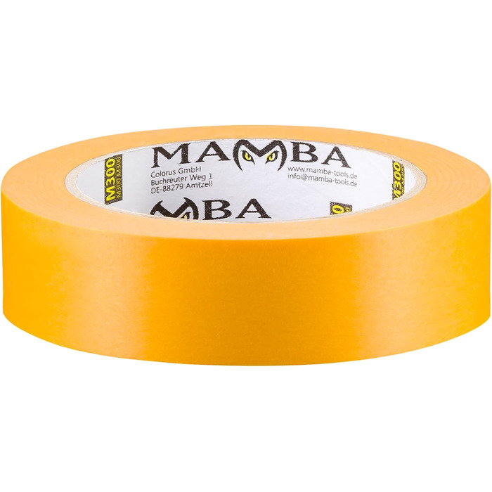 Малярська стрічка Mamba Goldband 10 шт. Малярська стрічка 30 мм x 50 м Професійна малярська стрічка Малярська стрічка Клейка стрічка Washi-стрічка Золота паперова стрічка Самоклейка