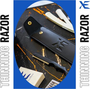 Бритва XE Hair Styling Barber Thinning Razor - гребінець із нержавіючої сталі, ідеальна бритва для укладання піря, бритва для структурування волосся та шарування для салонного та домашнього використання