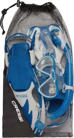 Ласти для снорклінгу для дітей або дитячий комплект для снорклінгу - Унісекс комплект для снорклінгу L/X (34/38) Синій/Білий